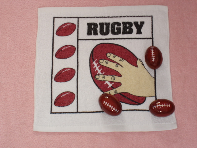 Rugby Shaped Compressed Towel as YT-613