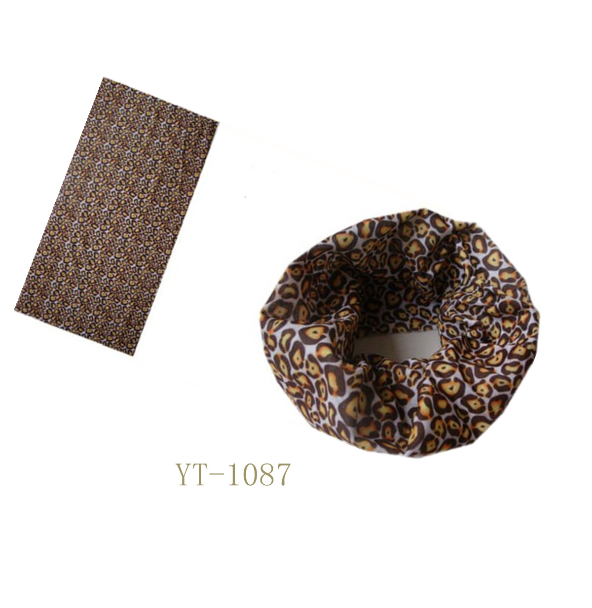 100%Polyester Scarf, Outdoor Sport Headwear in Leopard Design (YT-1083)