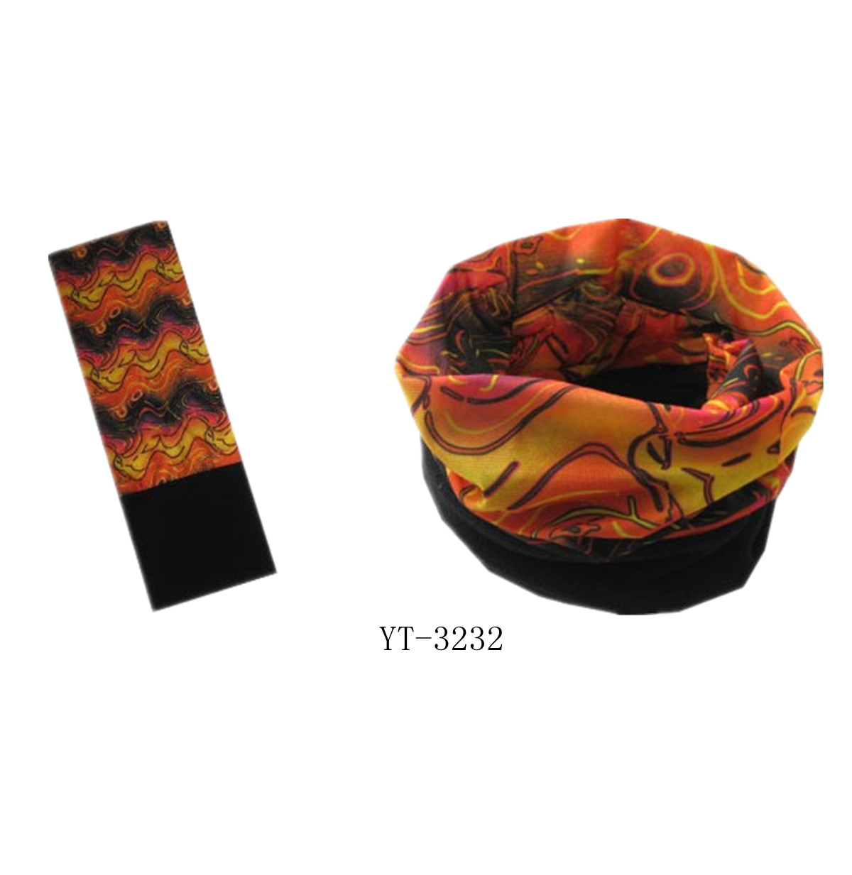 Beautiful Design Scarf with Fleece Part for Winter Wearing (YT-3227)